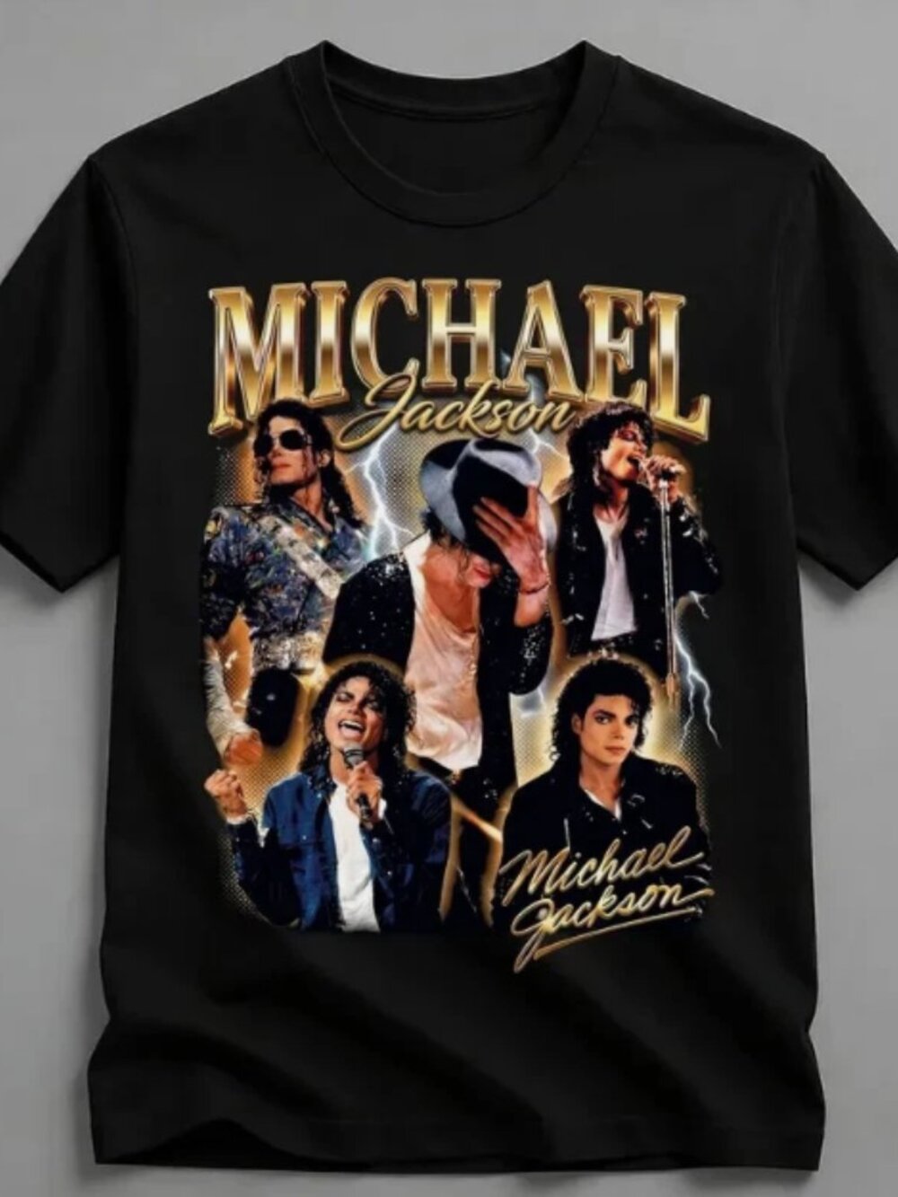 Vintage Michael Jackson Graphic Tee King Of Pop Concert Shirt